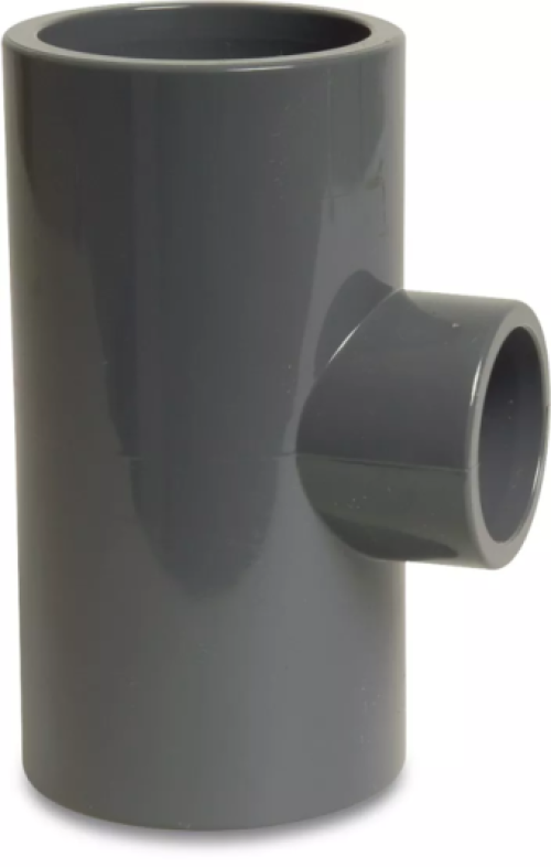 T-stuk 90° PN16 verlopend naar 25mm lijmmof