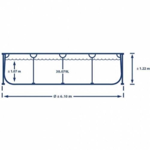 Ultra XTR Frame 610x122cm
