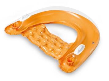 Opblaasbare zitstoel oranje